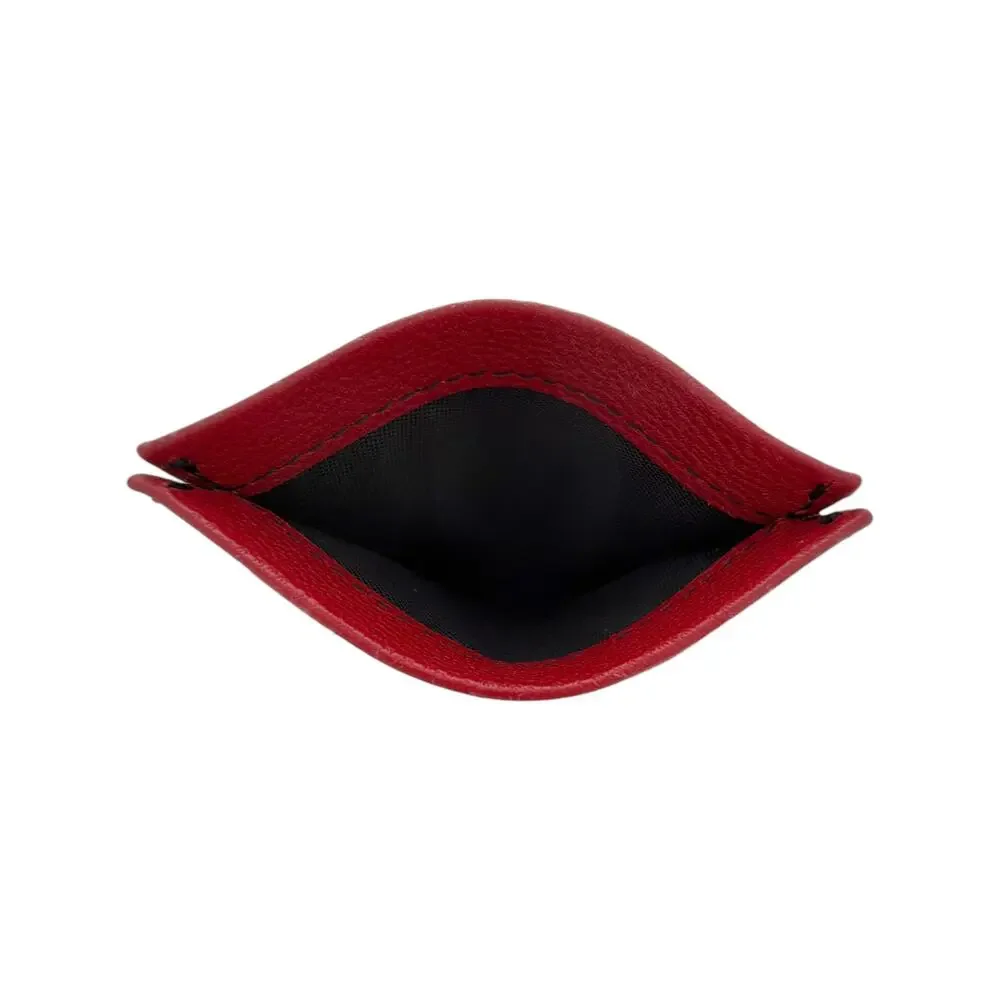 M-CLIP Leather RFID Case Vertical in Red